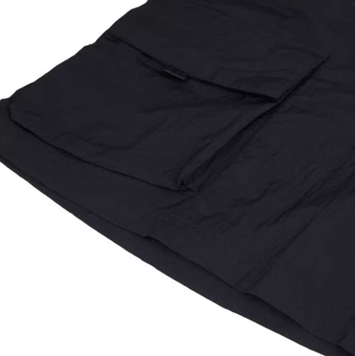 Black Cargo Training Shorts