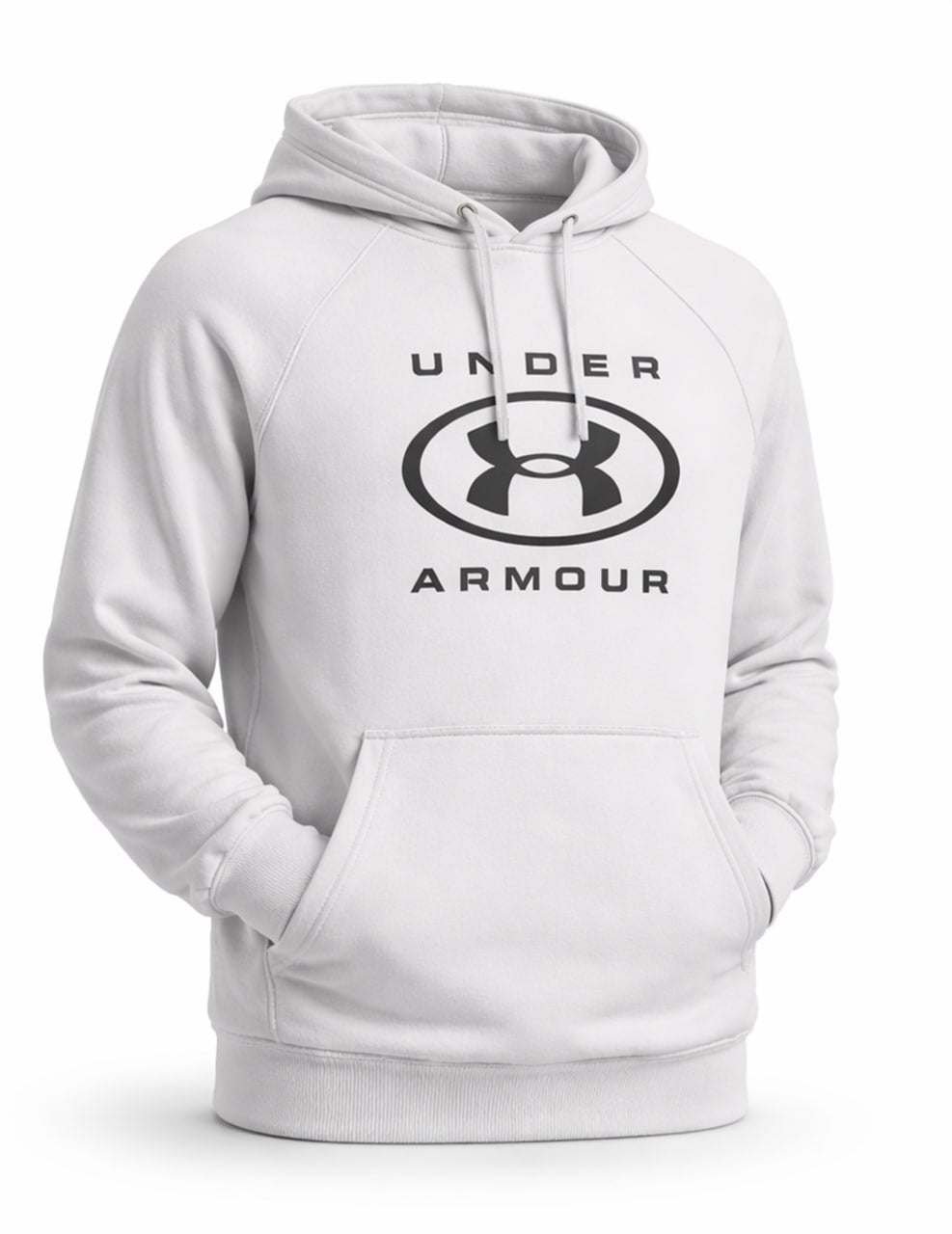 Men’s Rival Fleece Logo Hoodie – White