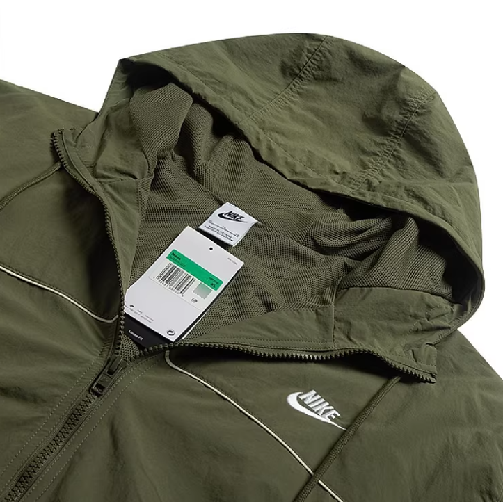 Nike Olive Windrunner Hooded Jacket