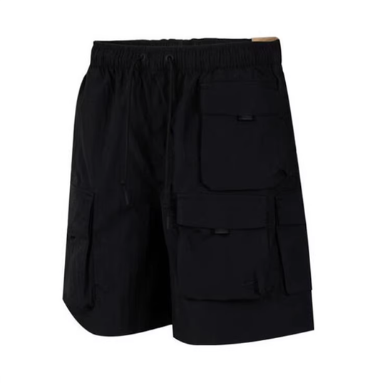 Black Cargo Training Shorts