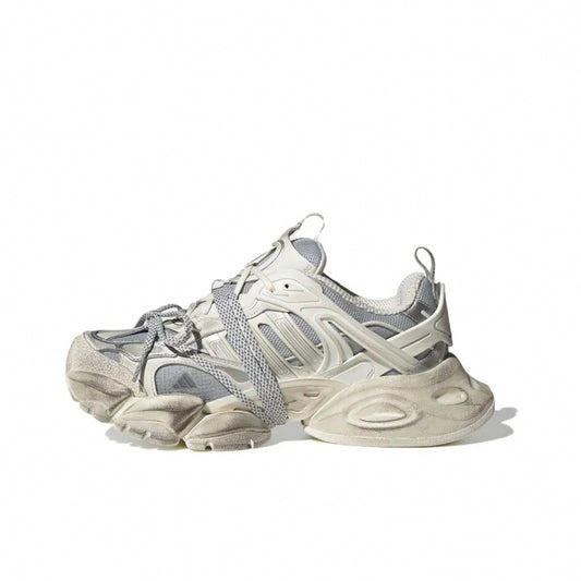 XLG Runner Deluxe White Silver Performance Sneakers