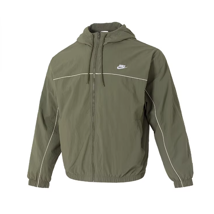 Nike Olive Windrunner Hooded Jacket