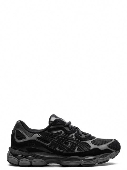 GEL-NYC Black Graphite Suede & Mesh Sneakers