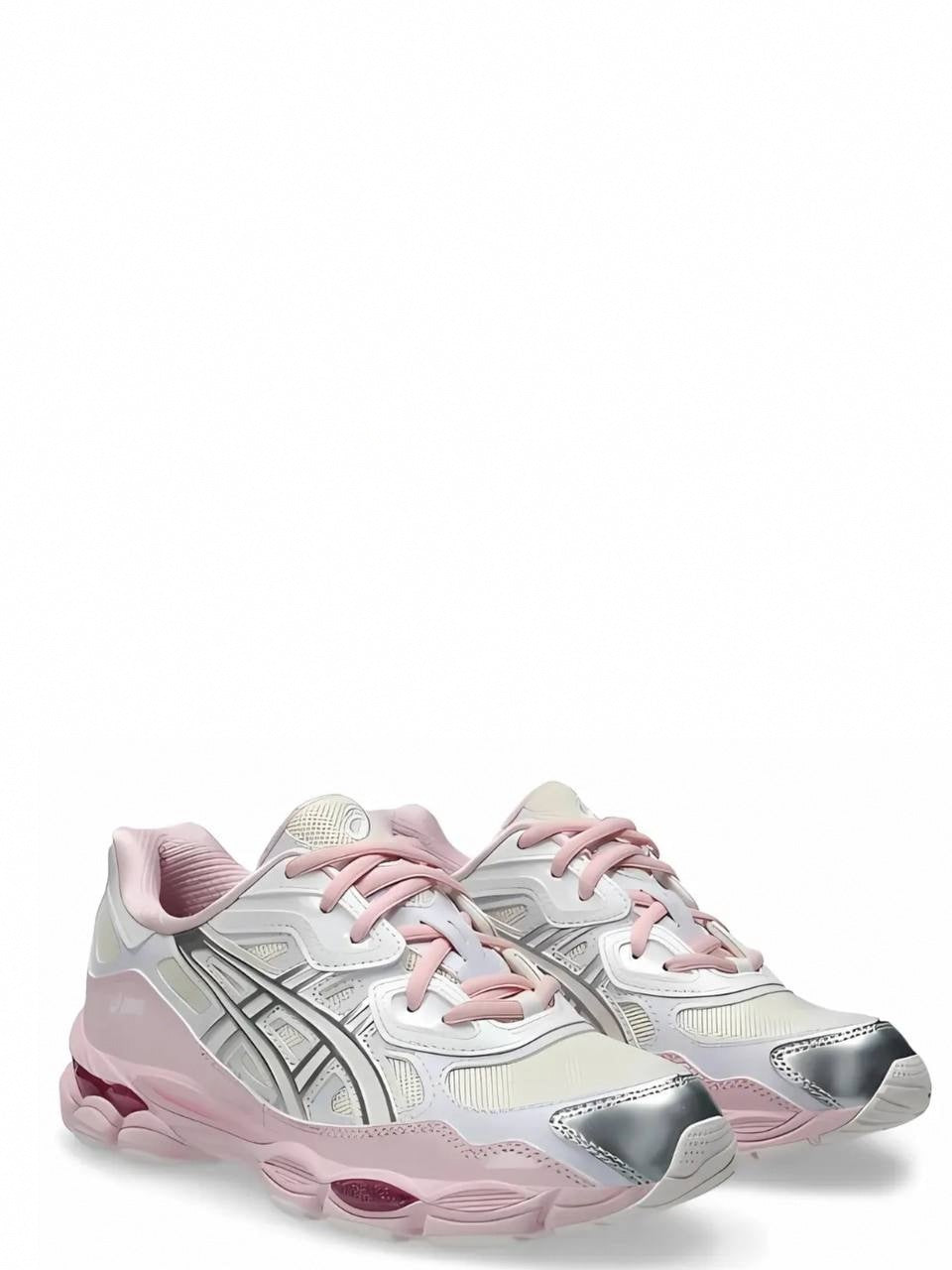 Gel-NYC Kicki Yang Zhang Pink Cream Silver Sneakers