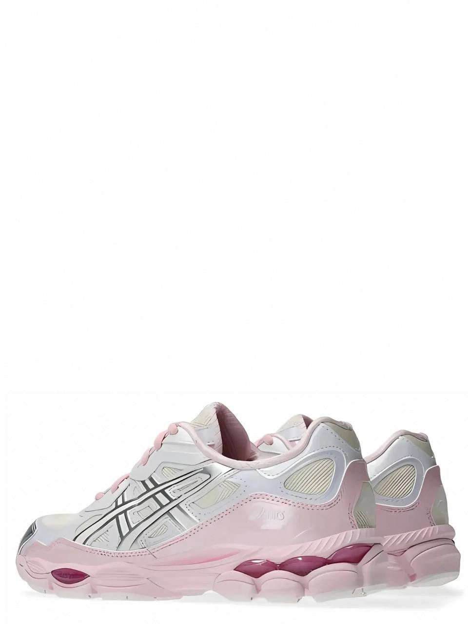 Gel-NYC Kicki Yang Zhang Pink Cream Silver Sneakers
