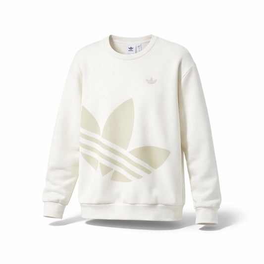Originals Men's White Trefoil Graphic Sweatshirt
