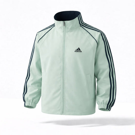 Men's Mint Green Three-Stripe Track Jacket