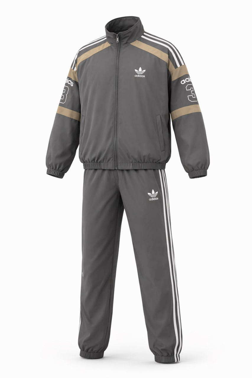 Men's Classic Heritage Tracksuit Set – Grey