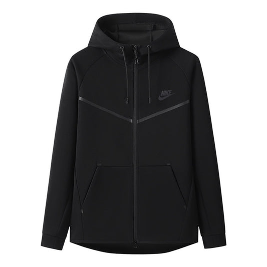 Men’s Tech Fleece Full-Zip Hoodie – Black